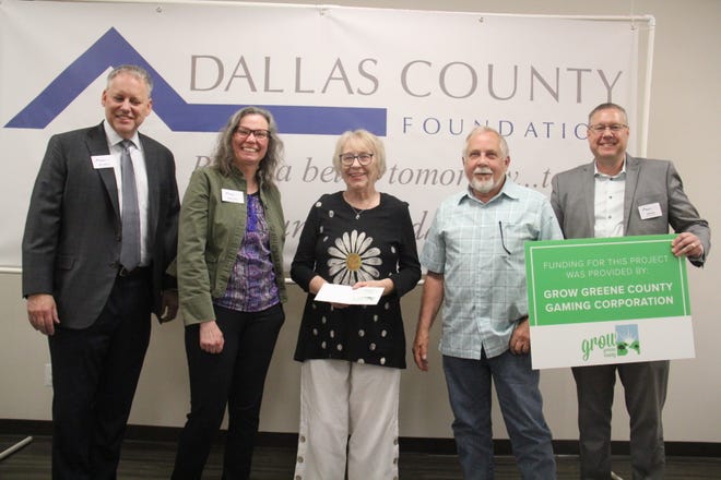 City of Adel receives a Dallas County Foundation and Grow Greene County grant during a presentation on Tuesday, April 23, 2024, at the Granger Community Center.