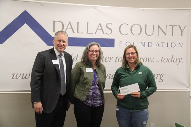 City of Granger Parks and Rec receives a Dallas County Foundation grant during a presentation on Tuesday, April 23, 2024, at the Granger Community Center.