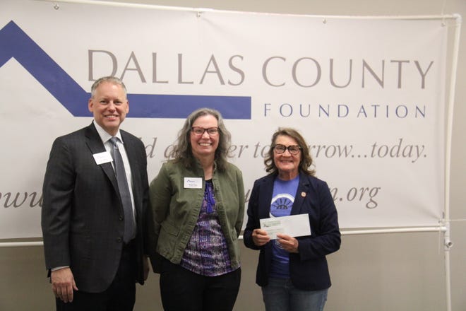 PACES receives a Dallas County Foundation grant during a presentation on Tuesday, April 23, 2024, at the Granger Community Center.