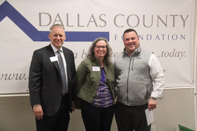 Friends of Hotel Pattee receives a Dallas County Foundation grant during a presentation on Tuesday, April 23, 2024, at the Granger Community Center.
